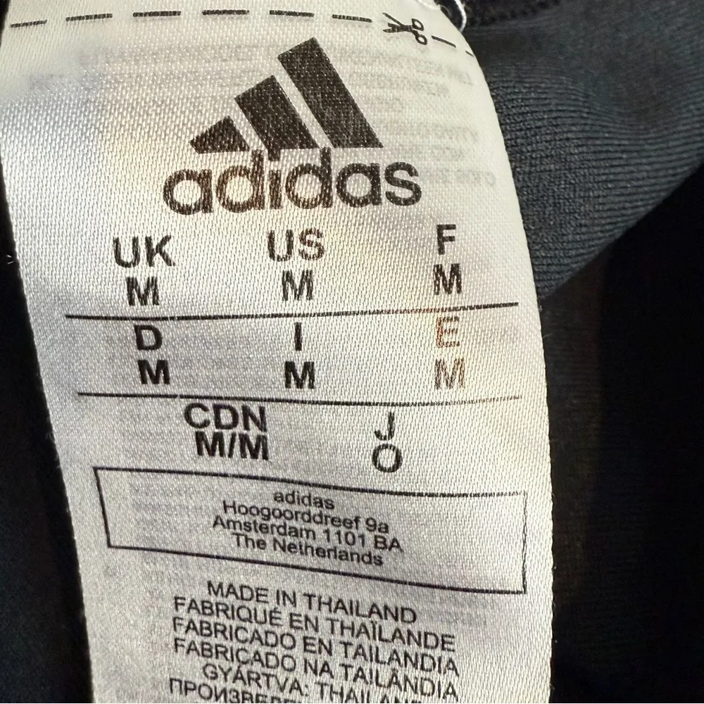 Adidas Black Grey Lightweight Long Sleeve Hoodie M